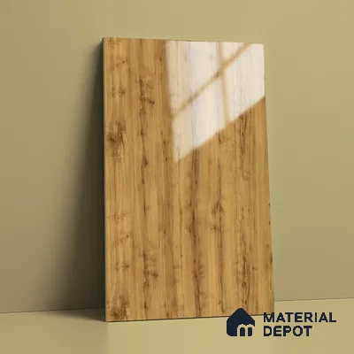 Wooden Look LM 02961 Penut Pine 8 ft x 4 ft High Gloss Finish Decorative Laminate - 1 mm | Suitable for TV Unit, Wardrobe, Kitchen Cabinets