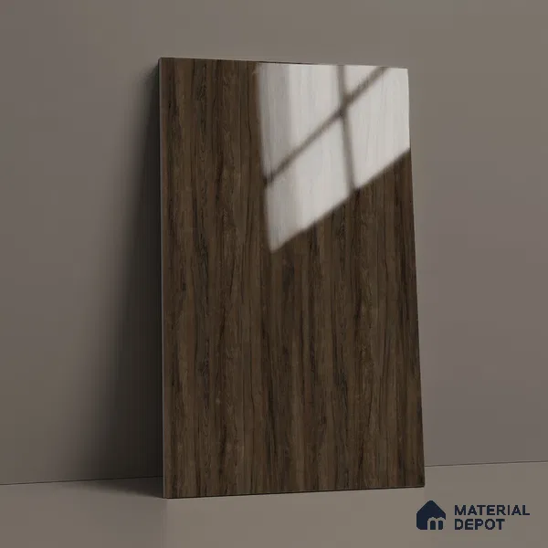 Wooden Look LM 02970 Country Oak 8 ft x 4 ft High Gloss Finish Decorative Laminate - 1 mm | Suitable for TV Unit, Wardrobe, Kitchen Cabinets