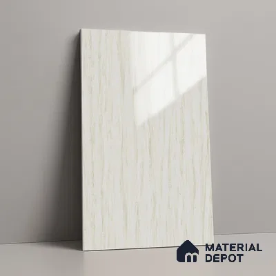 Wooden Look LM 02976 Ice Burg 8 ft x 4 ft High Gloss Finish Decorative Laminate - 1 mm | Suitable for TV Unit, Wardrobe, Kitchen Cabinets