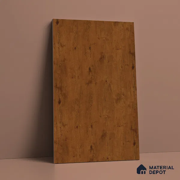 Wooden Look LM 02995 Natural Red Fern 8 ft x 4 ft Suede Finish Decorative Laminate - 1 mm | Suitable for TV Unit, Wardrobe, Kitchen Cabinets