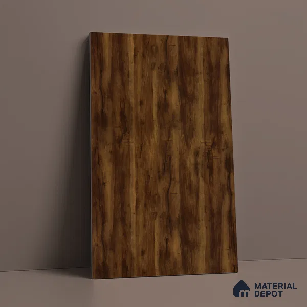 Wooden Look LM 02998 Kenya Wooden 8 ft x 4 ft Suede Finish Decorative Laminate - 1 mm | Suitable for TV Unit, Wardrobe, Kitchen Cabinets