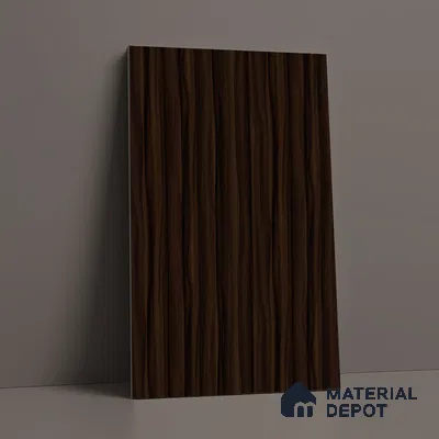 Wooden Look LM 03005 Smoke Walnut 8 ft x 4 ft Suede Finish Decorative Laminate - 1 mm | Suitable for TV Unit, Wardrobe, Kitchen Cabinets