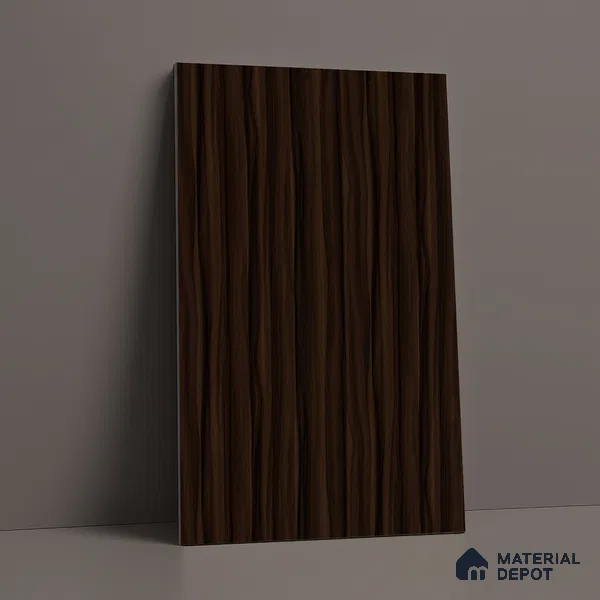 Wooden Look LM 03005 Smoke Walnut 8 ft x 4 ft Suede Finish Decorative Laminate - 1 mm | Suitable for TV Unit, Wardrobe, Kitchen Cabinets