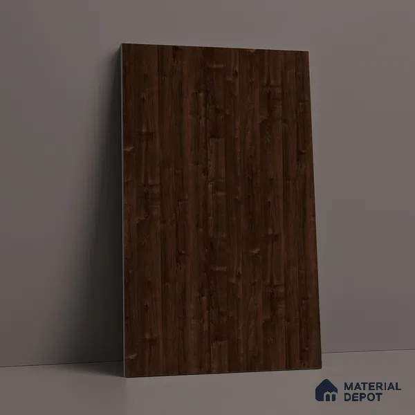 Wooden Look LM 03008 Sevilledark Wooden 8 ft x 4 ft Suede Finish Decorative Laminate - 1 mm | Suitable for TV Unit, Wardrobe, Kitchen Cabinets