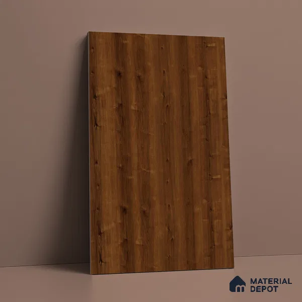 Wooden Look LM 03015 Rusted Maple 8 ft x 4 ft Suede Finish Decorative Laminate - 1 mm | Suitable for TV Unit, Wardrobe, Kitchen Cabinets