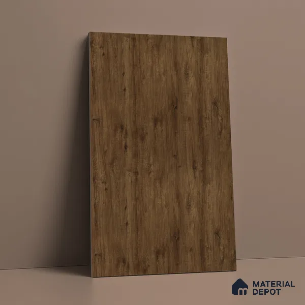 Wooden Look LM 03016 Cuneo Oak Cherry 8 ft x 4 ft Suede Finish Decorative Laminate - 1 mm | Suitable for TV Unit, Wardrobe, Kitchen Cabinets