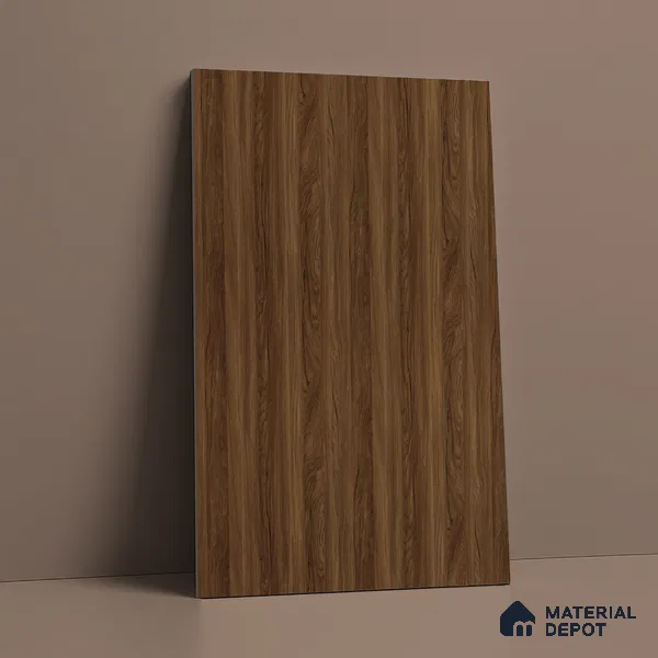 Wooden Look LM 03018 Manchurian Walnut 8 ft x 4 ft Suede Finish Decorative Laminate - 1 mm | Suitable for TV Unit, Wardrobe, Kitchen Cabinets