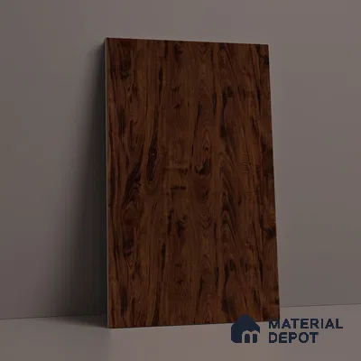 Wooden Look LM 03020 Tongda Walnut 8 ft x 4 ft Suede Finish Decorative Laminate - 1 mm | Suitable for TV Unit, Wardrobe, Kitchen Cabinets