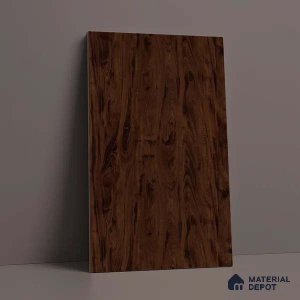 Wooden Look LM 03020 Tongda Walnut 8 ft x 4 ft Suede Finish Decorative Laminate - 1 mm | Suitable for TV Unit, Wardrobe, Kitchen Cabinets