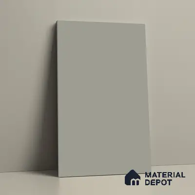 Grey Solid Colors Look LM 03022 Light Grey 8 ft x 4 ft Zero Soft Matt Finish Decorative Laminate - 1 mm | Suitable for Living Room, Kitchen, Office