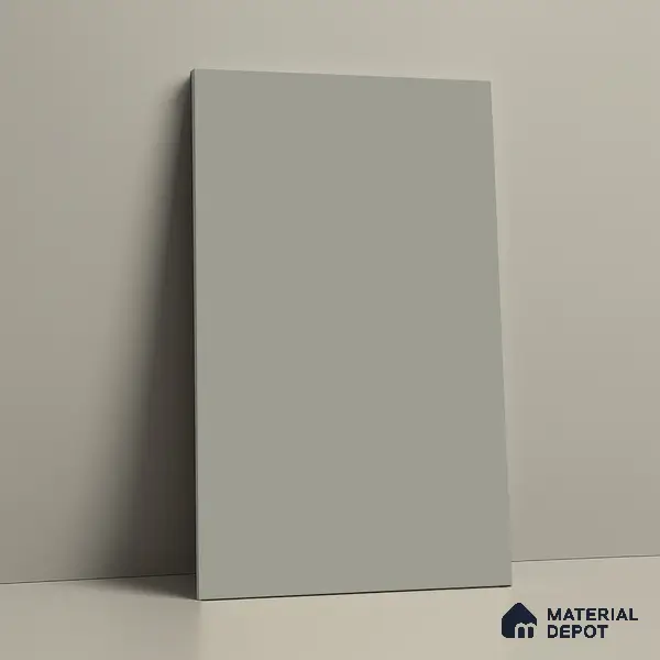 Grey Solid Colors Look LM 03022 Light Grey 8 ft x 4 ft Zero Soft Matt Finish Decorative Laminate - 1 mm | Suitable for Living Room, Kitchen, Office