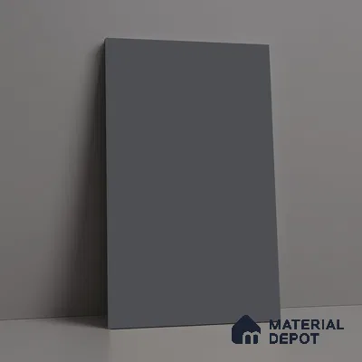 Steel Grey Solid Colors Look LM 03024 Steel 8 ft x 4 ft Zero Soft Matt Finish Decorative Laminate - 1 mm | Suitable for Living Room, Kitchen, Office