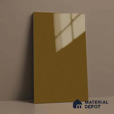 Metallic Coffee Brown Solid Colors Look LM 03041 Metallic Coffee 8 ft x 4 ft Metallic Glossy Finish Decorative Laminate - 1 mm | Suitable for Living Room, Kitchen, Office
