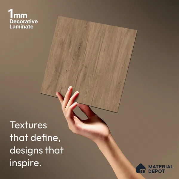 Wooden Look LM 01662 American Spruce 8 ft x 4 ft Texture Finish Decorative Laminate - 1 mm | Suitable for TV Unit, Wardrobe, Kitchen Cabinets