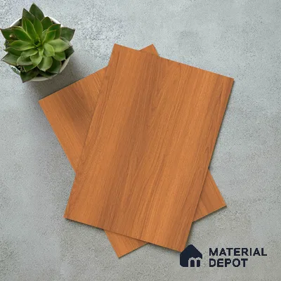 Wooden Look LM 15497 Varnished Bois 8 ft x 4 ft Matte Finish Decorative Laminate - 1 mm | Suitable for TV Unit, Wardrobe, Kitchen Cabinets