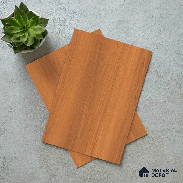 Wooden Look LM 15497 Varnished Bois 8 ft x 4 ft Matte Finish Decorative Laminate - 1 mm | Suitable for TV Unit, Wardrobe, Kitchen Cabinets