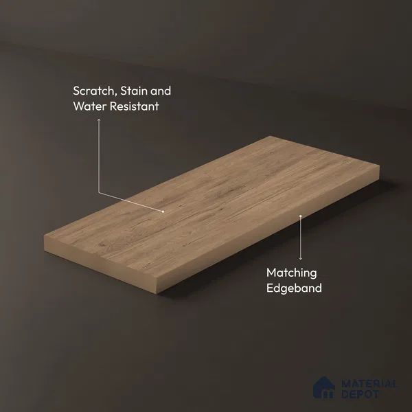 Wooden Look LM 15553 American Spruce 8 ft x 4 ft Matte Finish Decorative Laminate - 1 mm | Suitable for TV Unit, Wardrobe, Kitchen Cabinets