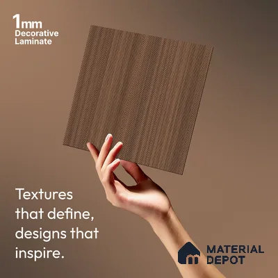 Wooden Look LM 15527 Saw Cut 8 ft x 4 ft Matte Finish Decorative Laminate - 1 mm | Suitable for TV Unit, Wardrobe, Kitchen Cabinets