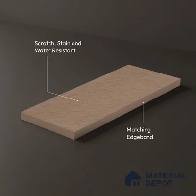 Fabric Look LM 15504 Cotton Sketch 8 ft x 4 ft Matte Finish Decorative Laminate - 1 mm | Suitable for TV Unit, Wardrobe, Kitchen Cabinets