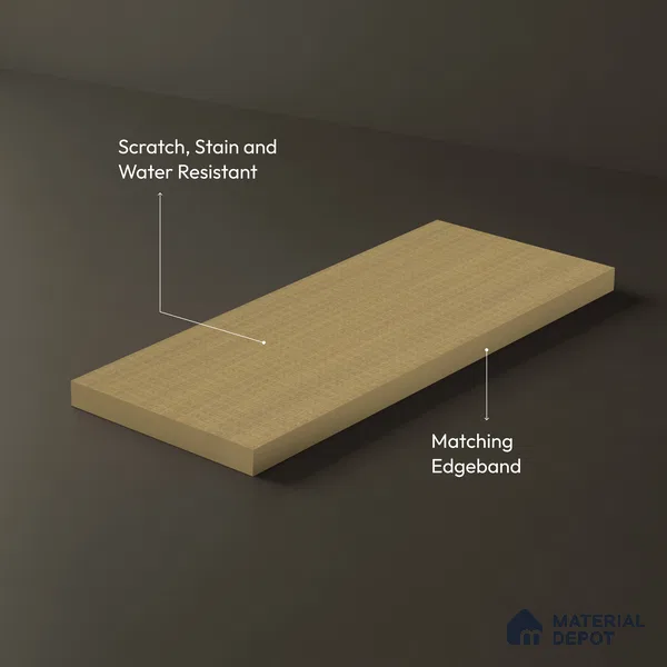 Wooden Look LM 15503 Naturalistic Oak 8 ft x 4 ft Matte Finish Decorative Laminate - 1 mm | Suitable for TV Unit, Wardrobe, Kitchen Cabinets