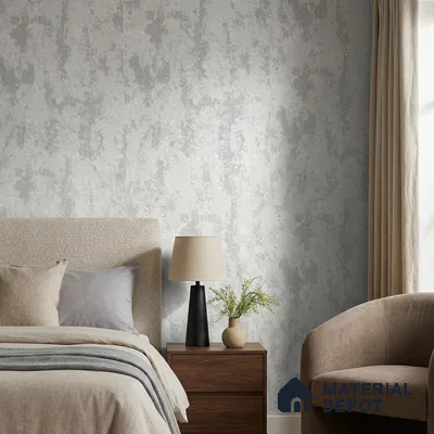 624 | Dark Bold Patch Plaster Patterned Wallpaper - 9.5 Meter x 21 Inch, 55 Sq. Ft.