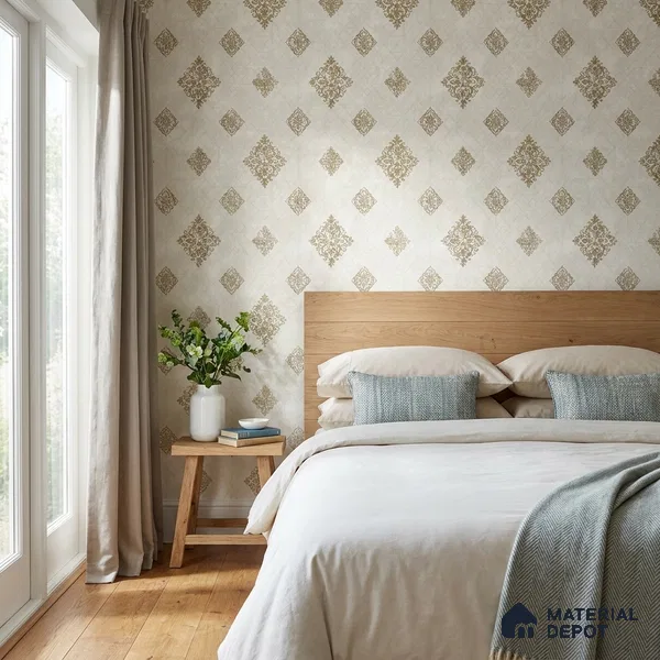 657 | 9.5 Meter x 21 Inch Patterned Look Wallpaper - 55 Sq. Ft.
