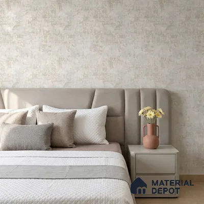 679 | Blue Grey Cloudy Plaster Patterned Wallpaper - 9.5 Meter x 21 Inch, 55 Sq. Ft.