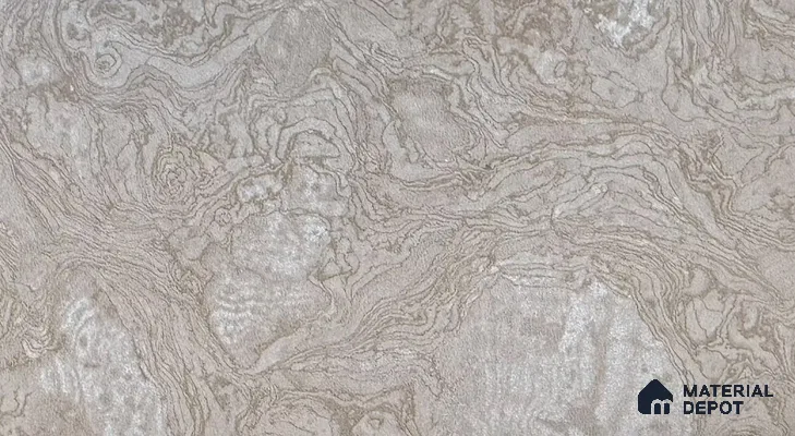 Brown Marble look PU 1854 8 ft x 4 ft PU Finish Decorative Laminate - 1.25 mm | Suitable for TV Unit, Wardrobe, Kitchen Cabinet