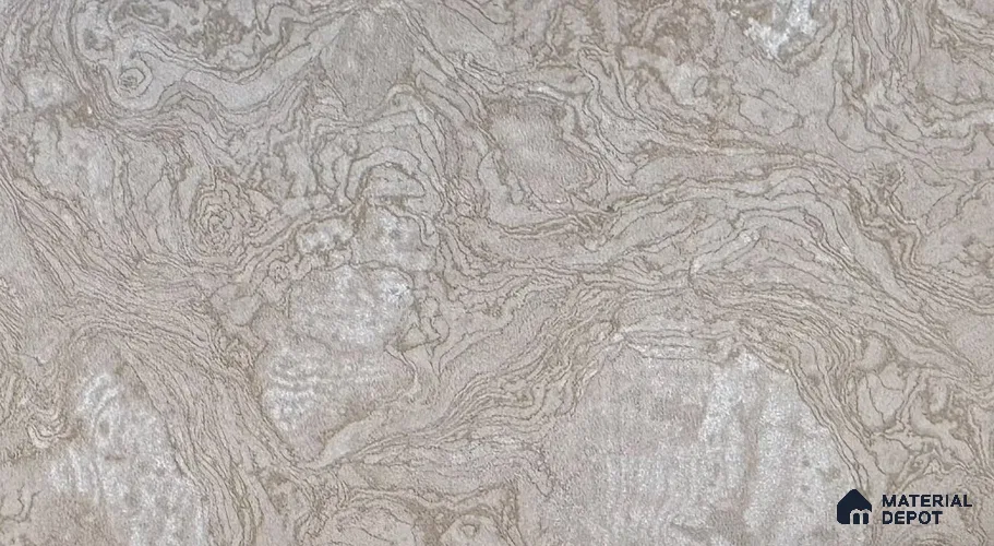 Brown Marble look PU 1854 8 ft x 4 ft PU Finish Decorative Laminate - 1.25 mm | Suitable for TV Unit, Wardrobe, Kitchen Cabinet