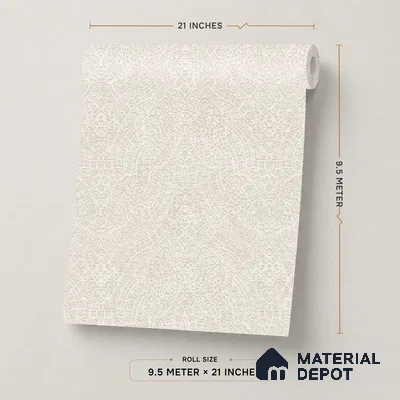 608 | 9.5 Meter x 21 Inch  Patterned Look Wallpaper - 55 Sq. Ft.