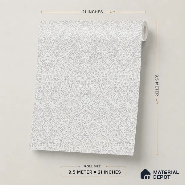 611 | 9.5 Meter x 21 Inch Patterned Look Wallpaper - 55 Sq. Ft.