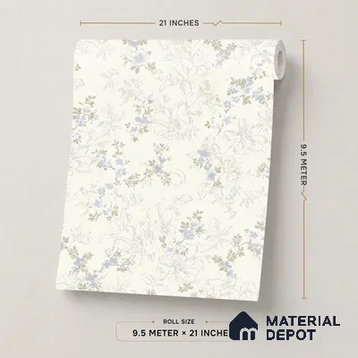 626 | 9.5 Meter x 21 Inch  Patterned Look Wallpaper - 55 Sq. Ft.