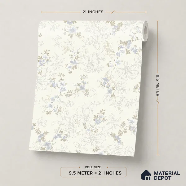 626 | 9.5 Meter x 21 Inch  Patterned Look Wallpaper - 55 Sq. Ft.