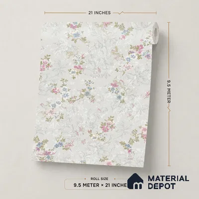 632 | 9.5 Meter x 21 Inch  Patterned Look Wallpaper - 55 Sq. Ft.