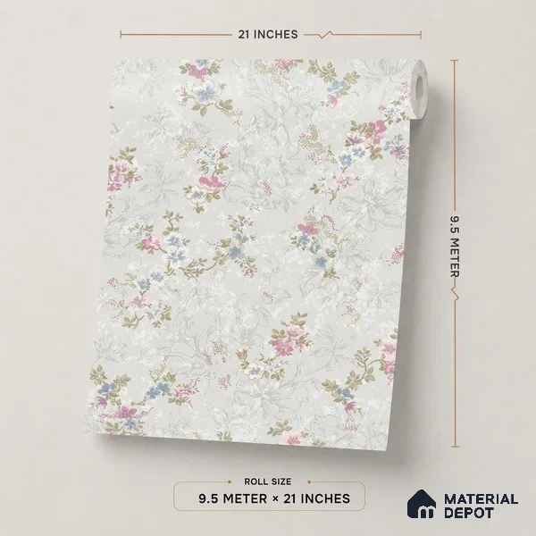 632 | 9.5 Meter x 21 Inch Patterned Look Wallpaper - 55 Sq. Ft.