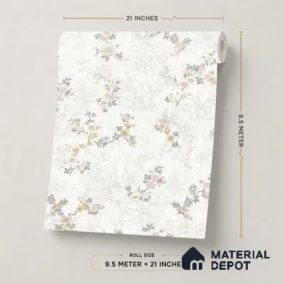 635 | 9.5 Meter x 21 Inch  Patterned Look Wallpaper - 55 Sq. Ft.