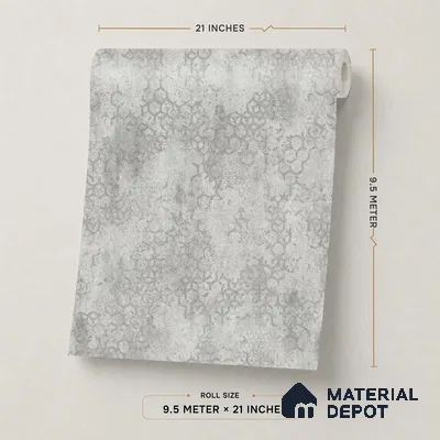 638 | 9.5 Meter x 21 Inch  Patterned Look Wallpaper - 55 Sq. Ft.