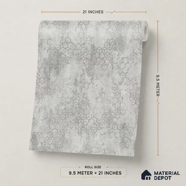 638 | 9.5 Meter x 21 Inch  Patterned Look Wallpaper - 55 Sq. Ft.
