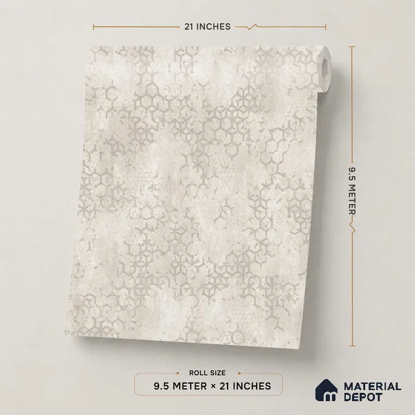 644 | 9.5 Meter x 21 Inch  Patterned Look Wallpaper - 55 Sq. Ft.