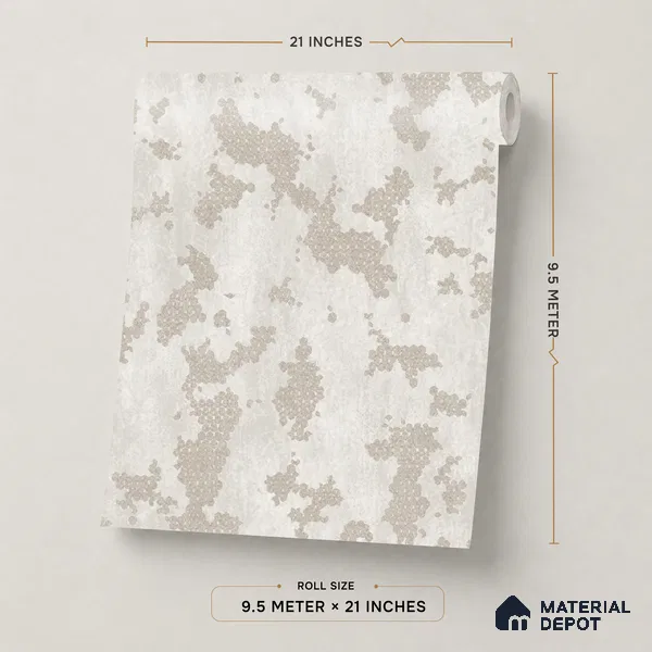 650 | 9.5 Meter x 21 Inch  Patterned Look Wallpaper - 55 Sq. Ft.
