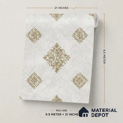 657 | 9.5 Meter x 21 Inch  Patterned Look Wallpaper - 55 Sq. Ft.