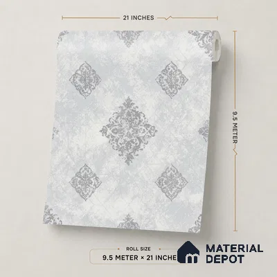 661 | 9.5 Meter x 21 Inch  Patterned Look Wallpaper - 55 Sq. Ft.