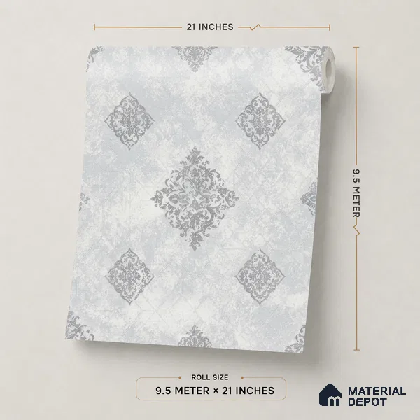 661 | 9.5 Meter x 21 Inch  Patterned Look Wallpaper - 55 Sq. Ft.