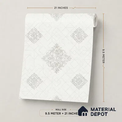 663 | 9.5 Meter x 21 Inch  Patterned Look Wallpaper - 55 Sq. Ft.