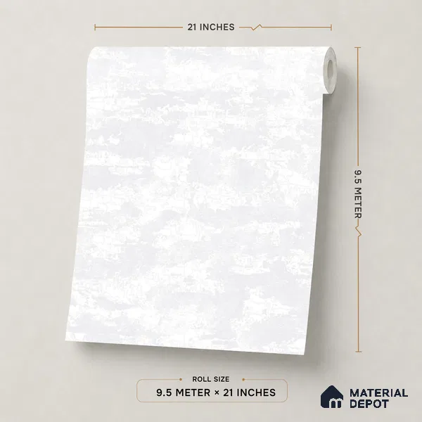 672 | 9.5 Meter x 21 Inch Patterned Look Wallpaper - 55 Sq. Ft.