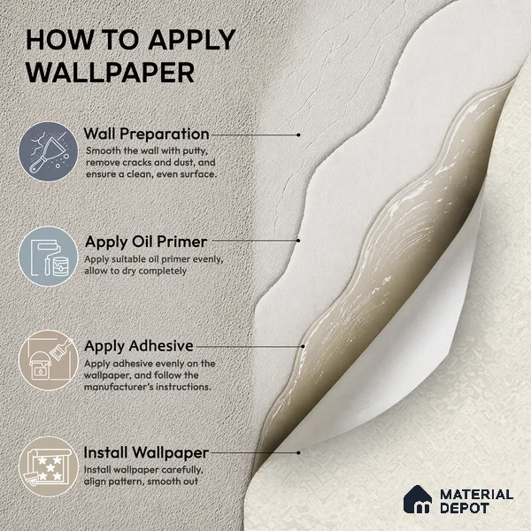 609 | 9.5 Meter x 21 Inch  Patterned Look Wallpaper - 55 Sq. Ft.