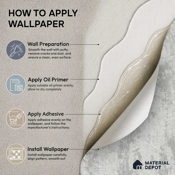 624 | Dark Bold Patch Plaster Patterned Wallpaper - 9.5 Meter x 21 Inch, 55 Sq. Ft.