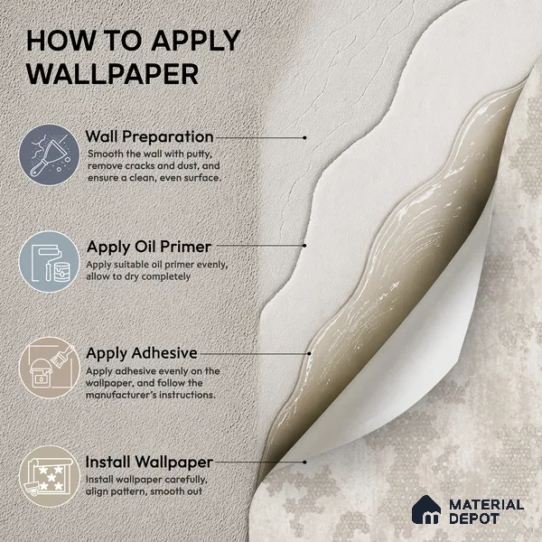 652 | Cream Patchy Plaster Patterned Wallpaper - 9.5 Meter x 21 Inch, 55 Sq. Ft.