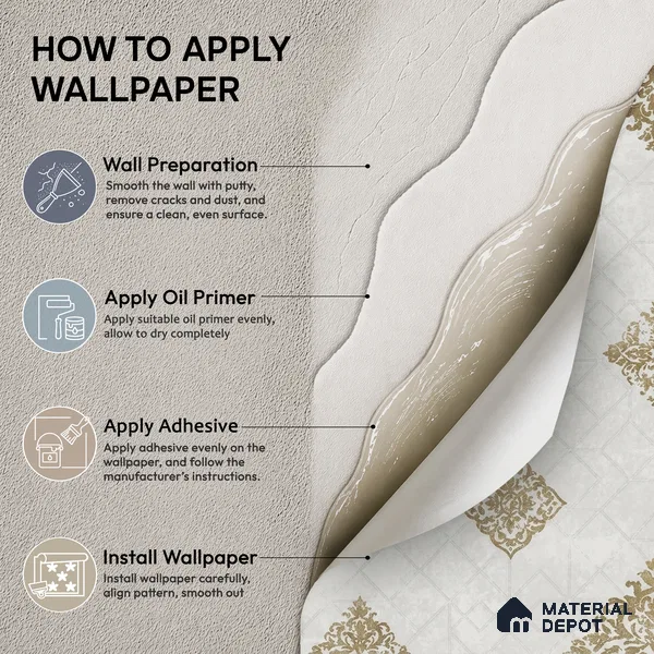 657 | 9.5 Meter x 21 Inch Patterned Look Wallpaper - 55 Sq. Ft.