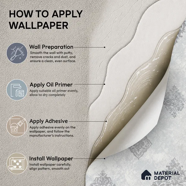661 | 9.5 Meter x 21 Inch  Patterned Look Wallpaper - 55 Sq. Ft.